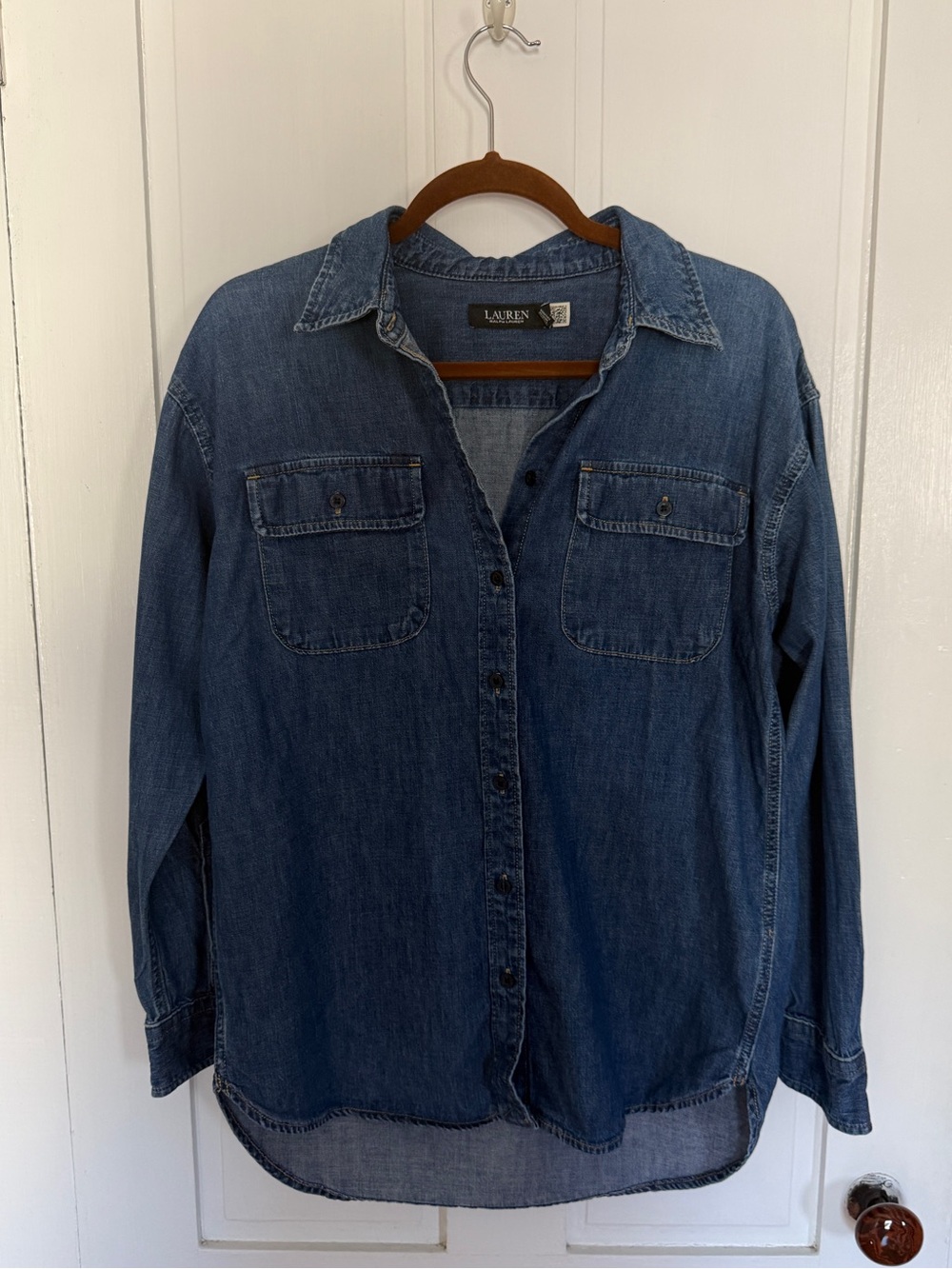Lauren Ralph Lauren Denim Button-Up  Shirt